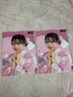 FRUITS ZIPPER浴衣すきくじ E賞クリアポスター松本かれん