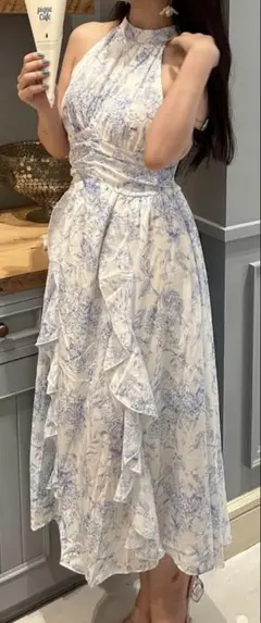 【SHEIN シーイン】花柄ノースリーブロングワンピース