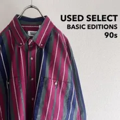古着 90s “BASIC EDITIONS” Stripe BD Shirt