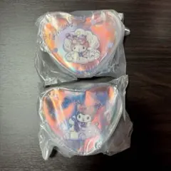 【2点セット】サンリオ　happyくじ　クリアポーチ賞　マイメロ　クロミ