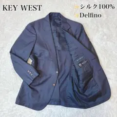 高級 KEY WEST テーラードジャケット シルク100% デルフィノ A5のサムネイル