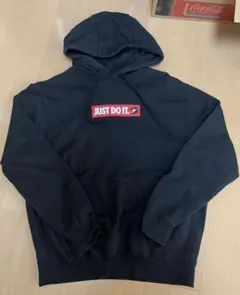 NIKE ナイキ パーカー 黒のJUST DO IT. ブラック ストリート