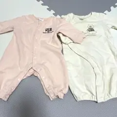 フタフタ　テテアテテ　ベビー服 ロンパース 2枚セット