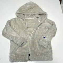 チャンピオン 白 モコモコパーカー
