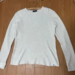 BEAMS 長袖カットソー　ワッフル生地　L