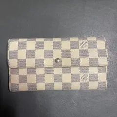 ★☆美品保管品☆★ルイヴィトン　ダミエ　アズール ポルトフォイユサラ　格安出品