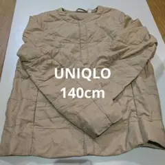 UNIQLO 中綿ジャケット ベージュ 140cmのサムネイル
