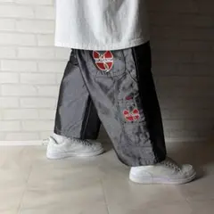 デッドストック！WU-TANG ウータン 極太 デニム バギーパンツ 光沢