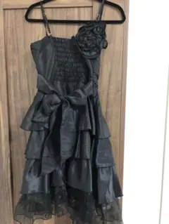 ワンピース パーティードレス　黒　フォーマルドレス　結婚式