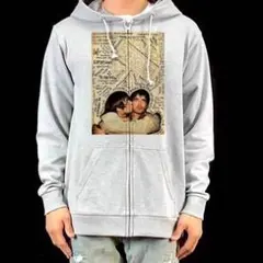 新品 オアシス リアム ノエル 兄弟愛 キス リリック ジップアップ パーカー