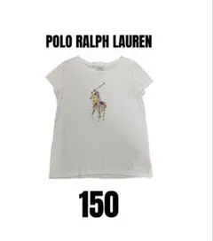 【ポロラルフローレン】半袖Tシャツ　ビッグポニー　花柄　キッズ　子供　150のサムネイル