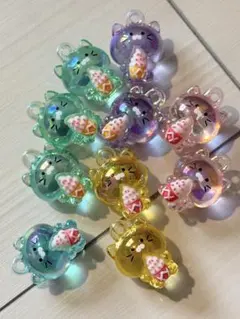 No.195 レジン道 じゃれ猫 ぐで猫 金魚柄 2匹セット - メルカリ