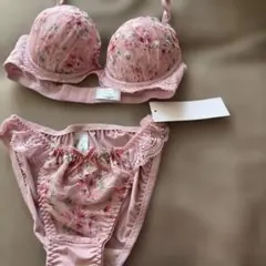 Pan Cute 花柄ブラジャーショーツセット D70/M