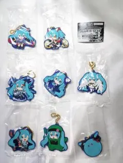 ガンダム 初音ミク GUNDAM × MIKU ラバーマスコット 全8種 コンプ