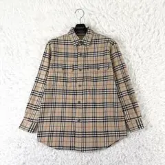 Y2K✨ バーバリーズ 長袖シャツ ノバチェック 140サイズ ベージュ