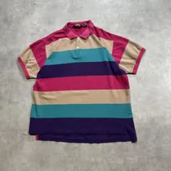 ボーダー レッド × ネイビー 80s TRENT ポロシャツ SIZE L - メルカリ