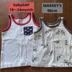 ミッキー他タンクトップ　90 セット