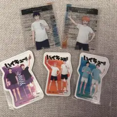 ハイキュー!! クリアカード ステッカー 5点セット