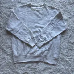 GU クルーネック スウェット ホワイト XL