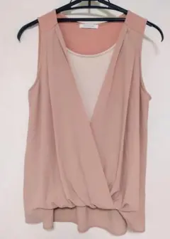 ジョディケリング ノースリーブ カシュクール ピンクベージュ