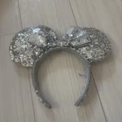 ディズニー ミッキー耳カチューシャ シルバー