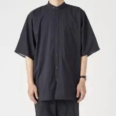 Koshima Oshima 大島紬 シルク100% メンズ半袖シャツ メンズ3L】大島紬シルク100%KIMONOオープンカラーシャツ半袖 鉄
