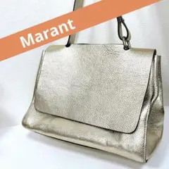 正規品】マラント メタリックゴールド・レザートートバッグ - メルカリ