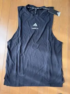 アディダス　レズミルズ　グラフィック タンクトップ　ノースリーブ　M 新品黒