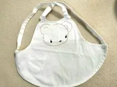 FAMILIAR クマ刺繍 エプロン レトロ 年代物