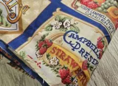 【廃番&レアすぎる♡】USA fabric キャンベルスープ♡生地