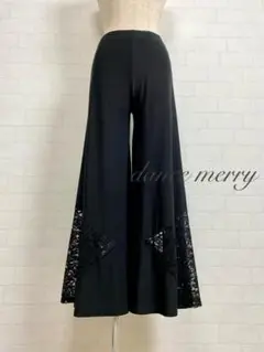 新品　社交ダンス　レース　ワイドパンツ　ズボン　レッスン　パーティ　1132