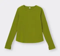 【タグ付未使用品】GU ソフトリブクルーネックT XL