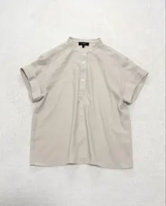 Theory 24SS PRIME GGT スタンドカラーブラウス　ベージュ　Pのサムネイル