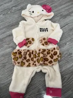 ベビードール　サンリオハローキティちゃんモコモコロンパース　ヒョウ柄　早い者勝ち