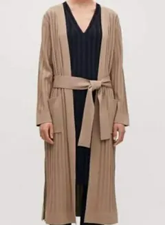 COS リブニット ロングカーディガン