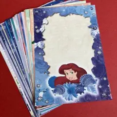 メモ帳　ディズニー　リトルマーメイド　アリエル　バラメモ　３０枚 おすそ分け