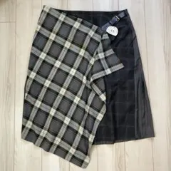 新品　as know as olaca タータンチェック巻きスカート　17〜19のサムネイル
