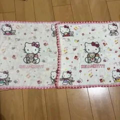 ハローキティ ガーゼハンカチ 2枚セット テディベア
