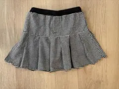 petit main プリーツスカート 100cm ギンガムチェック スカパン