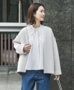 DOORS♡︎ダンボールニットノーカラージャケット