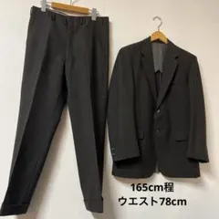 ABITRE51 オンリートレンタ スーツ グレーストライプ 180ABウール混