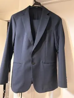 GU子供用ネイビー ジャケット パンツ セット