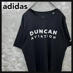 adidas アディダス 半袖 Tシャツ メンズ L ブラック 黒 英字 古着