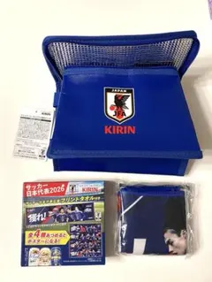 KIRIN サッカー日本代表 サムライブルー　応援タオル＆保冷バッグ　新品のサムネイル