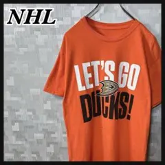 NHL 半袖 Tシャツ メンズ L程度 アナハイム ダックス オレンジ US古着のサムネイル