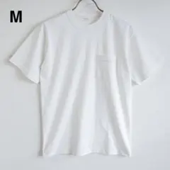 m*9様 【希少】ポケット付き Tシャツ M ホワイト 無地 日本製のサムネイル