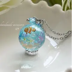 梅雨＊紫陽花ビーズボールネックレス（残2） 紫陽花風ビーズボールネックレス（残2） - メルカリ