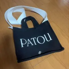 PATOU キャンバス トートバッグ ブラックのサムネイル
