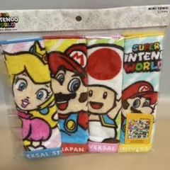 USJ スーパーニンテンドーワールド ミニタオル 4枚セット　未使用品
