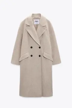 ZARAフェイクボアコート XS 完売品【新品】ZARA エクストラロングフェイクボアコートXS ボアコート